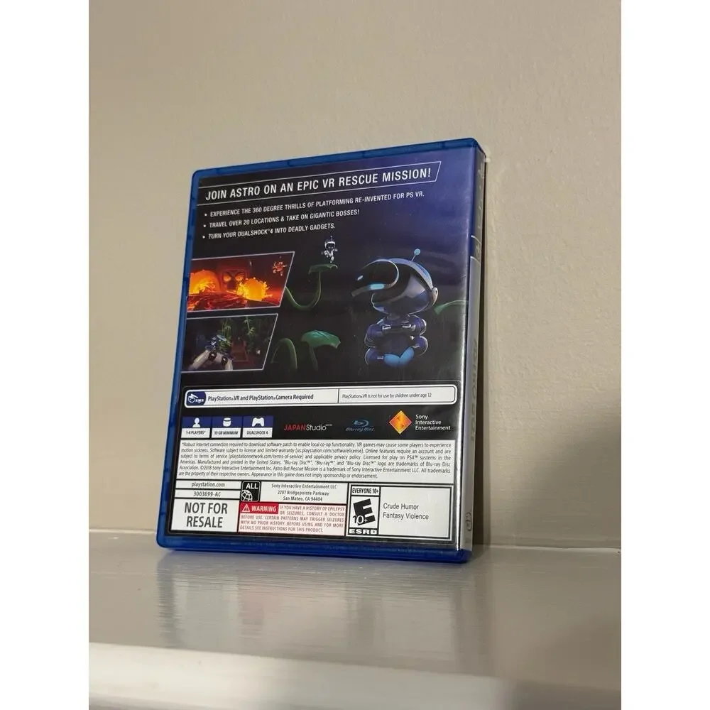 Sony Astro Bot Rescue Mission PS4/PlayStation VR VR Compatible Not For Resale